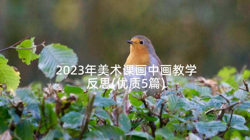 2023年美术课画中画教学反思(优质5篇)