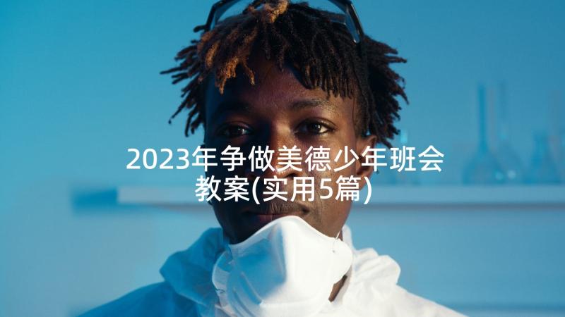 2023年争做美德少年班会教案(实用5篇)