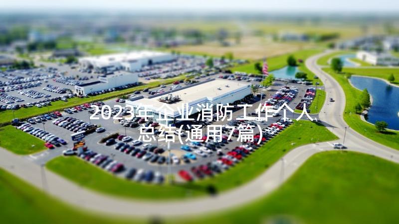 2023年企业消防工作个人总结(通用7篇)