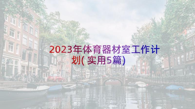 2023年体育器材室工作计划(实用5篇)