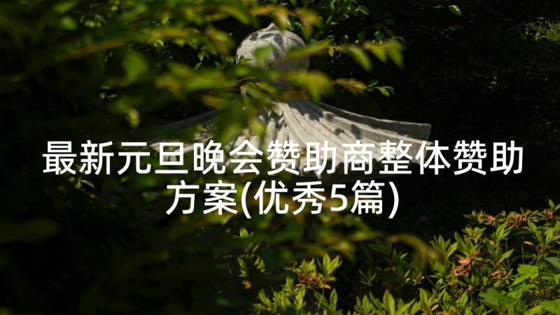 最新元旦晚会赞助商整体赞助方案(优秀5篇)