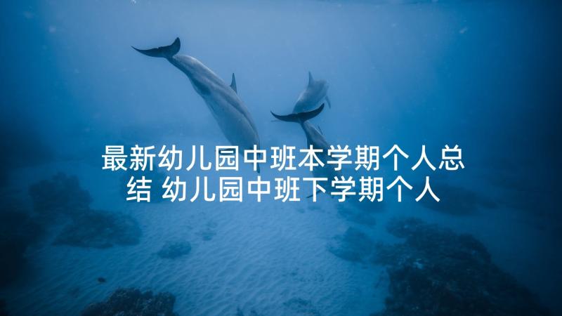 最新幼儿园中班本学期个人总结 幼儿园中班下学期个人总结(模板9篇)