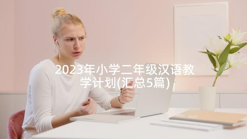 2023年小学二年级汉语教学计划(汇总5篇)