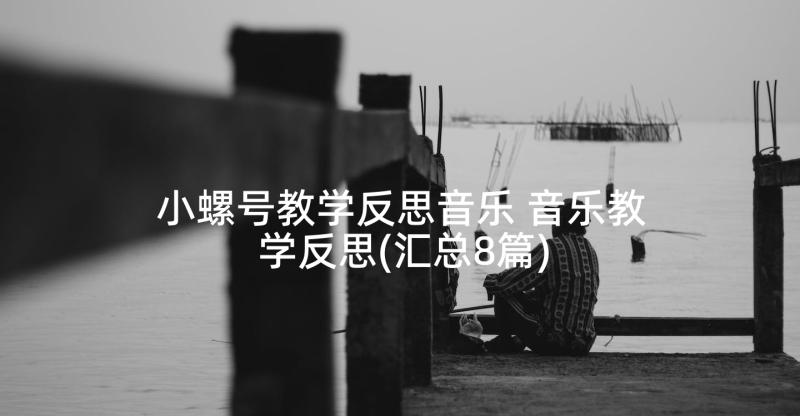 小螺号教学反思音乐 音乐教学反思(汇总8篇)