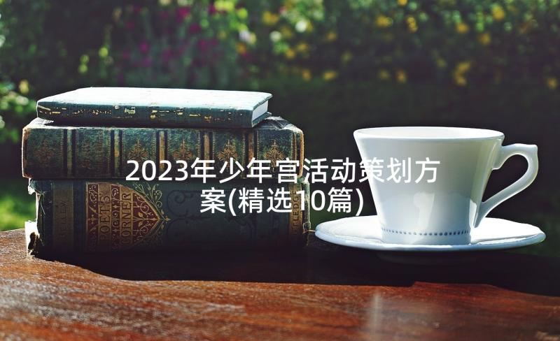 2023年少年宫活动策划方案(精选10篇)