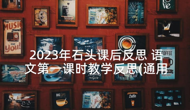 2023年石头课后反思 语文第一课时教学反思(通用8篇)