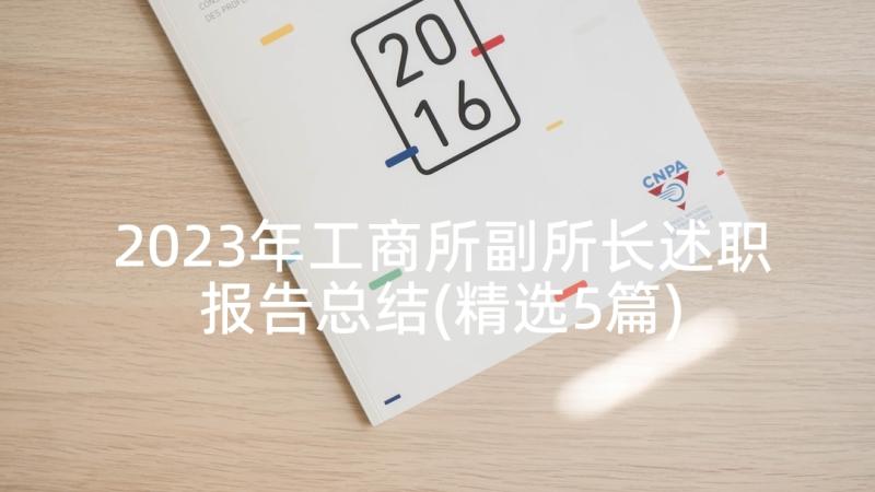 2023年工商所副所长述职报告总结(精选5篇)