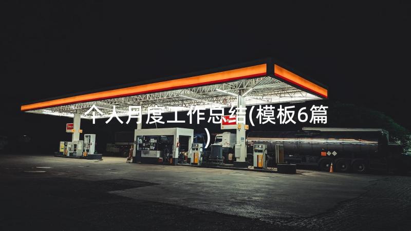 个人月度工作总结(模板6篇)