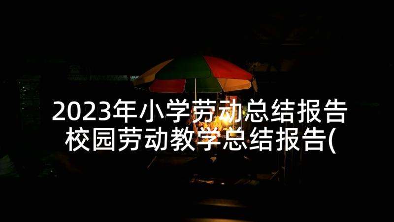 2023年小学劳动总结报告 校园劳动教学总结报告(模板6篇)