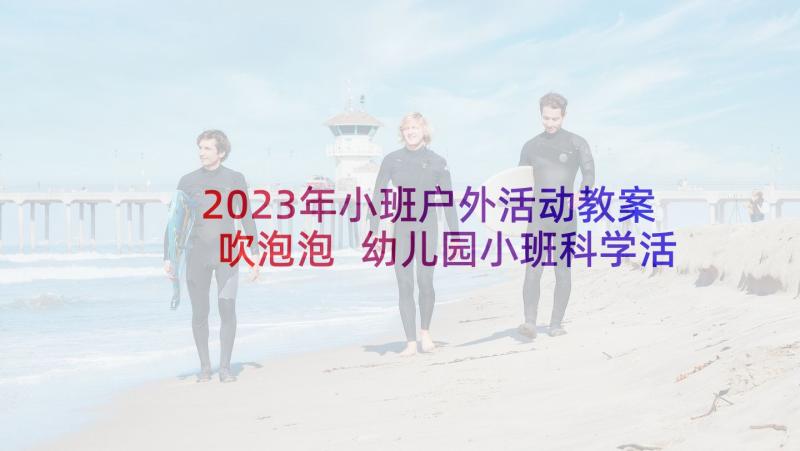 2023年小班户外活动教案吹泡泡 幼儿园小班科学活动教案吹泡泡(汇总5篇)