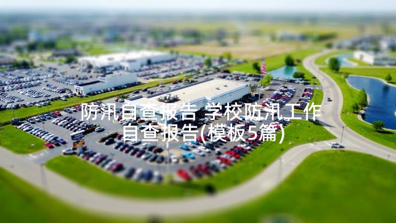 防汛自查报告 学校防汛工作自查报告(模板5篇)