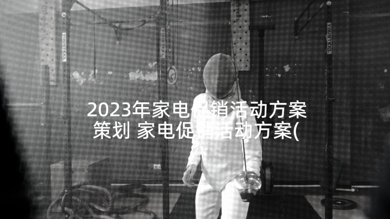 2023年家电促销活动方案策划 家电促销活动方案(精选8篇)