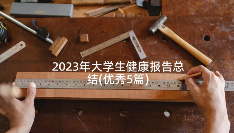 2023年大学生健康报告总结(优秀5篇)