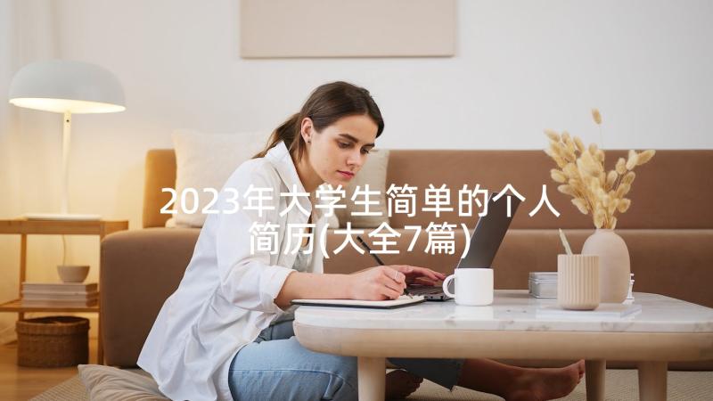 2023年大学生简单的个人简历(大全7篇)