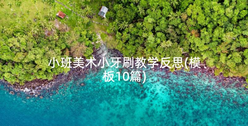 小班美术小牙刷教学反思(模板10篇)