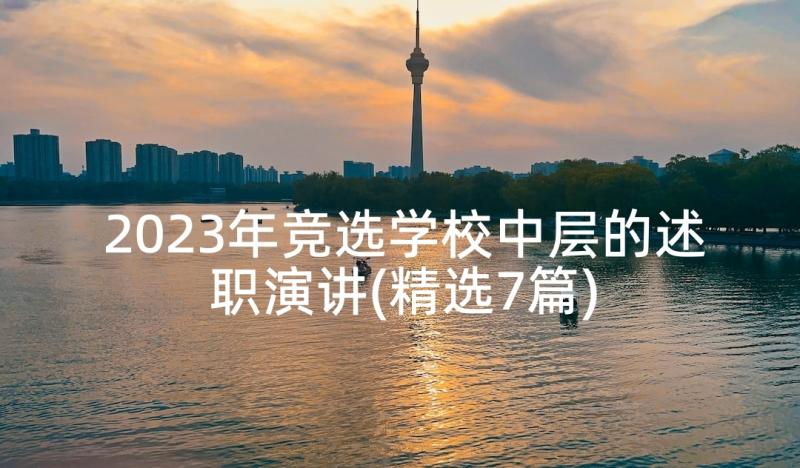 2023年竞选学校中层的述职演讲(精选7篇)