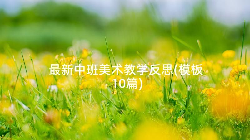 最新中班美术教学反思(模板10篇)