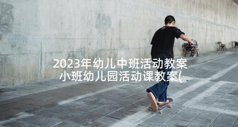 2023年幼儿中班活动教案 小班幼儿园活动课教案(汇总5篇)