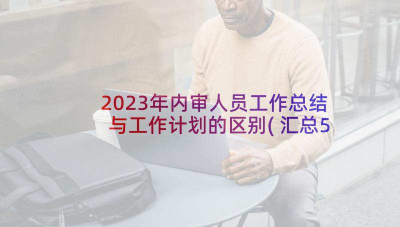 2023年内审人员工作总结与工作计划的区别(汇总5篇)