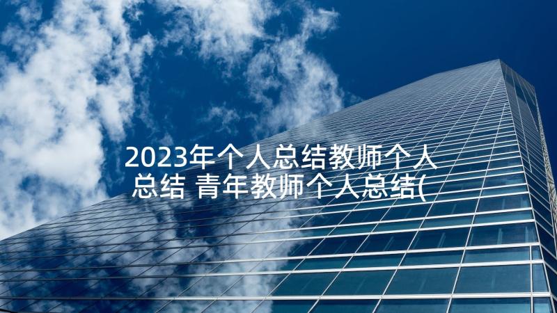 2023年个人总结教师个人总结 青年教师个人总结(优质6篇)