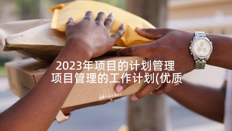 2023年项目的计划管理 项目管理的工作计划(优质6篇)