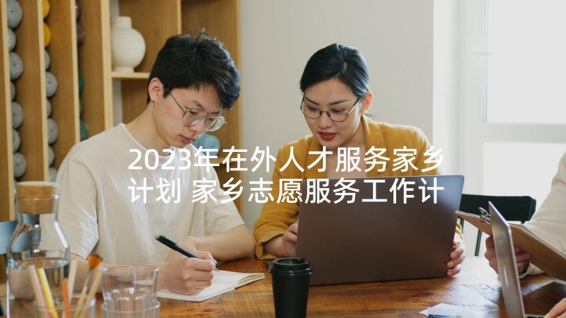 2023年在外人才服务家乡计划 家乡志愿服务工作计划(实用5篇)