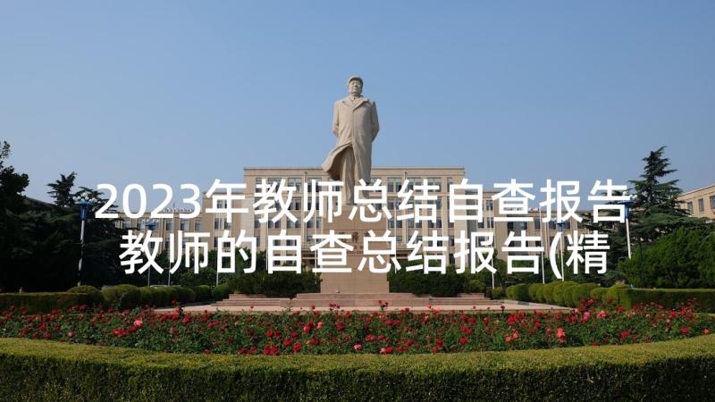 2023年教师总结自查报告 教师的自查总结报告(精选5篇)