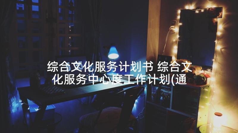 综合文化服务计划书 综合文化服务中心度工作计划(通用5篇)