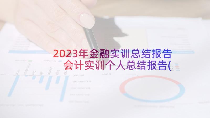 2023年金融实训总结报告 会计实训个人总结报告(优质5篇)