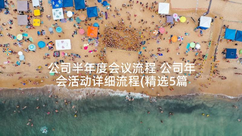 公司半年度会议流程 公司年会活动详细流程(精选5篇)