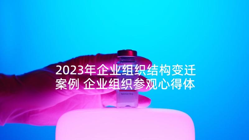 2023年企业组织结构变迁案例 企业组织参观心得体会(实用6篇)