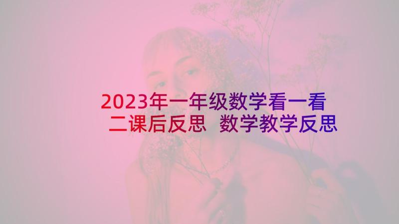 2023年一年级数学看一看二课后反思 数学教学反思(汇总5篇)