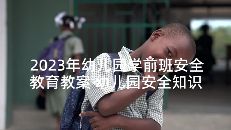 2023年幼儿园学前班安全教育教案 幼儿园安全知识教案(汇总8篇)