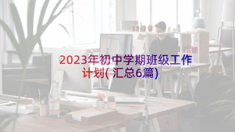2023年初中学期班级工作计划(汇总6篇)