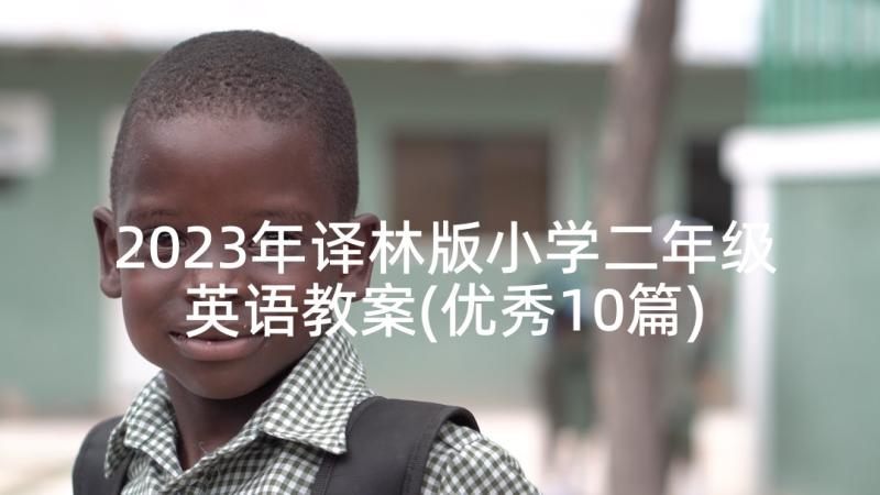 2023年译林版小学二年级英语教案(优秀10篇)