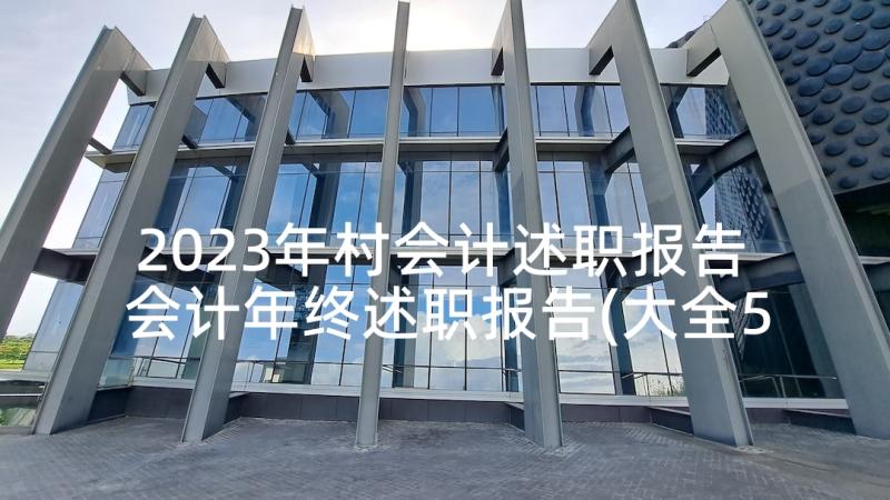 2023年村会计述职报告 会计年终述职报告(大全5篇)