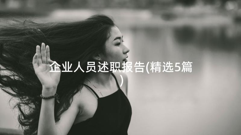 企业人员述职报告(精选5篇)