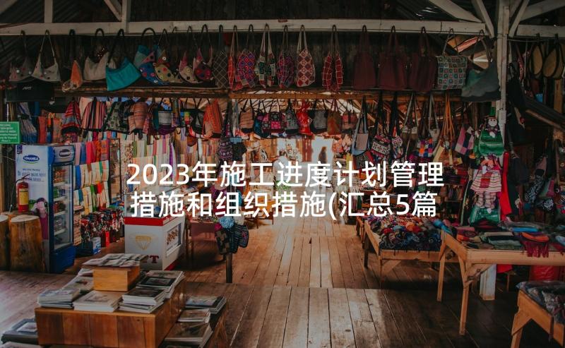 2023年施工进度计划管理措施和组织措施(汇总5篇)