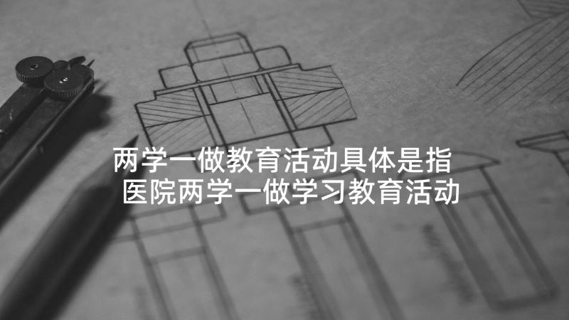 两学一做教育活动具体是指 医院两学一做学习教育活动策划(通用7篇)