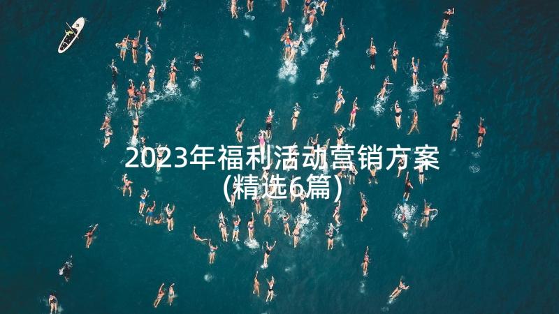 2023年福利活动营销方案(精选6篇)