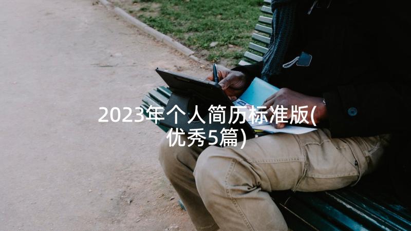 2023年个人简历标准版(优秀5篇)