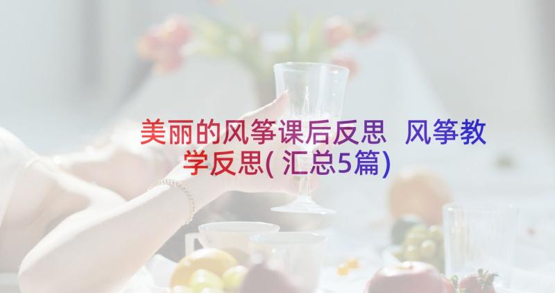 美丽的风筝课后反思 风筝教学反思(汇总5篇)