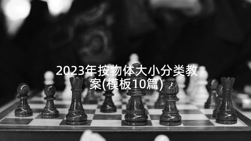 2023年按物体大小分类教案(模板10篇)