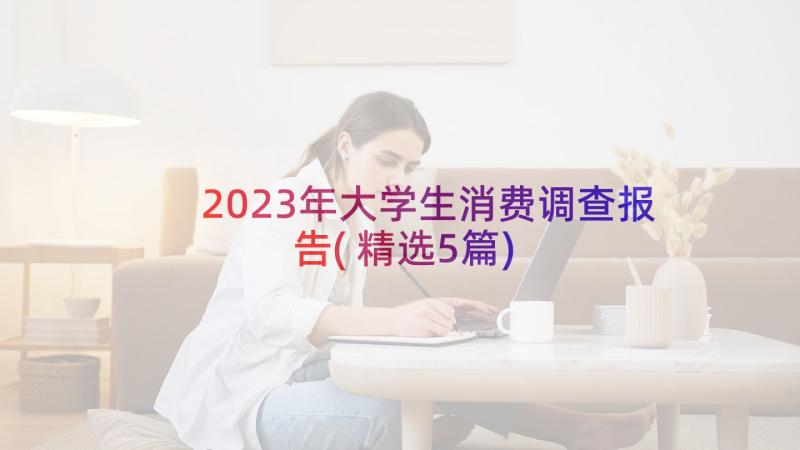 2023年大学生消费调查报告(精选5篇)