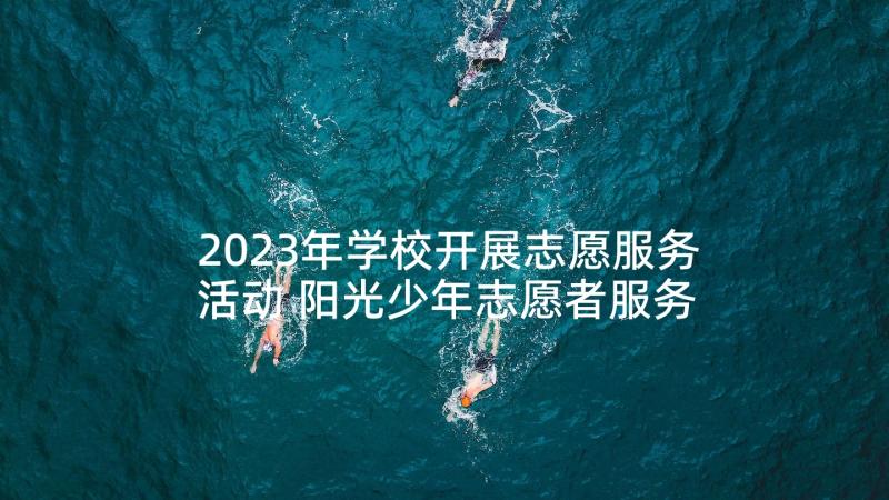 2023年学校开展志愿服务活动 阳光少年志愿者服务系列的活动总结(优秀5篇)