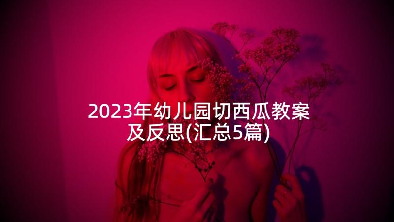 2023年幼儿园切西瓜教案及反思(汇总5篇)