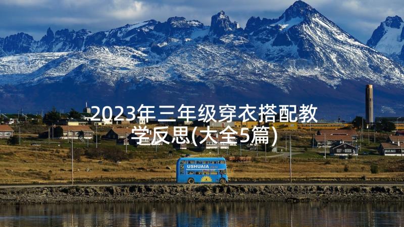 2023年三年级穿衣搭配教学反思(大全5篇)