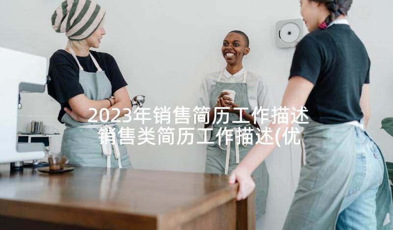 2023年销售简历工作描述 销售类简历工作描述(优质5篇)