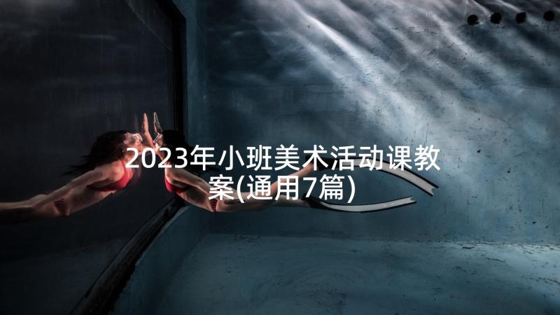 2023年小班美术活动课教案(通用7篇)