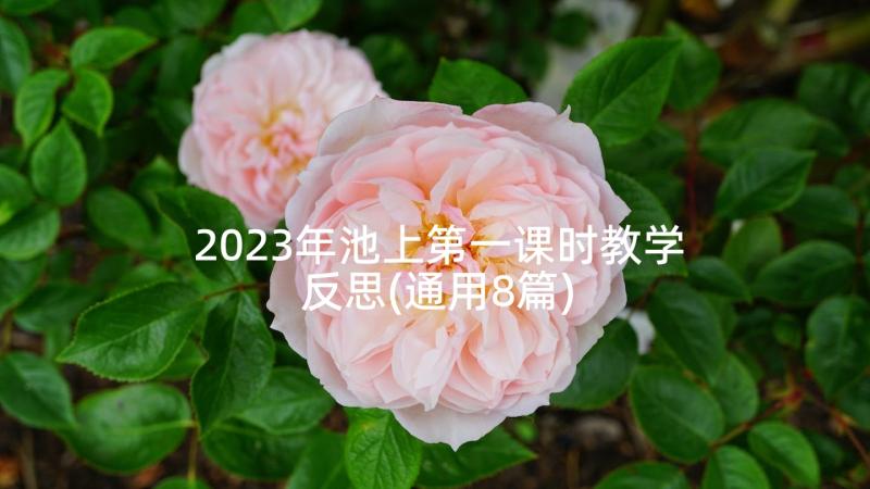 2023年池上第一课时教学反思(通用8篇)